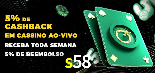 Promoções do cassino ao Vivo s58